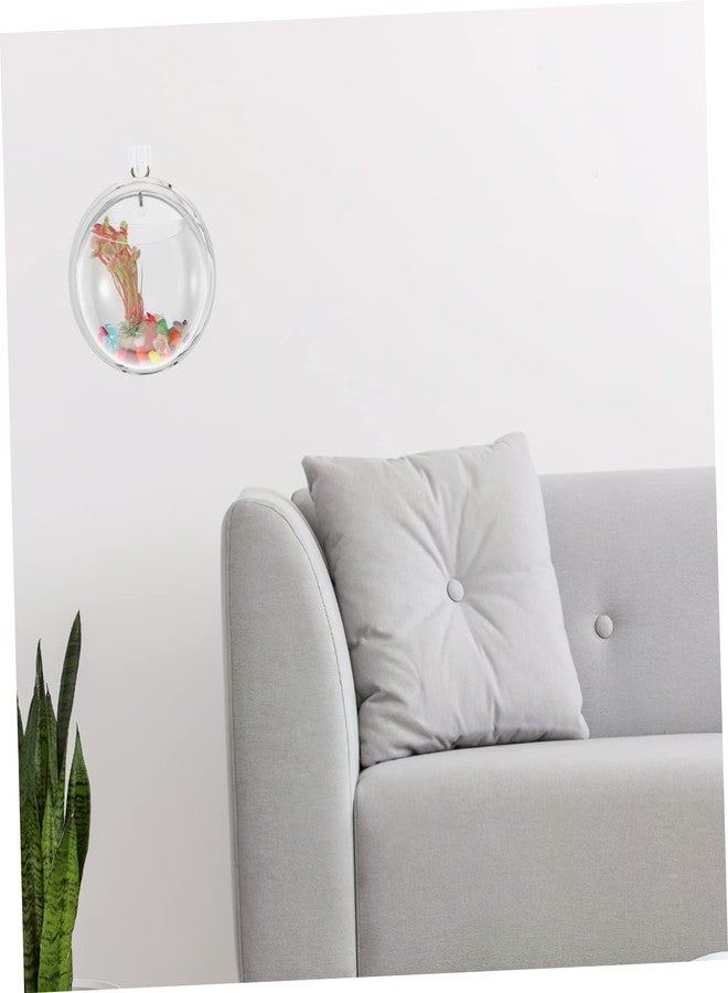 BUGUUYO Wall Goldfish Bowl Wall Hanging Fish Bowl Fish Bowls for Centerpieces Hanging Hydroponic Planter Wall Fish Tank Acrylic Flower Vase Planters Indoor Acrylic Vases Large Water Tank - Image 4